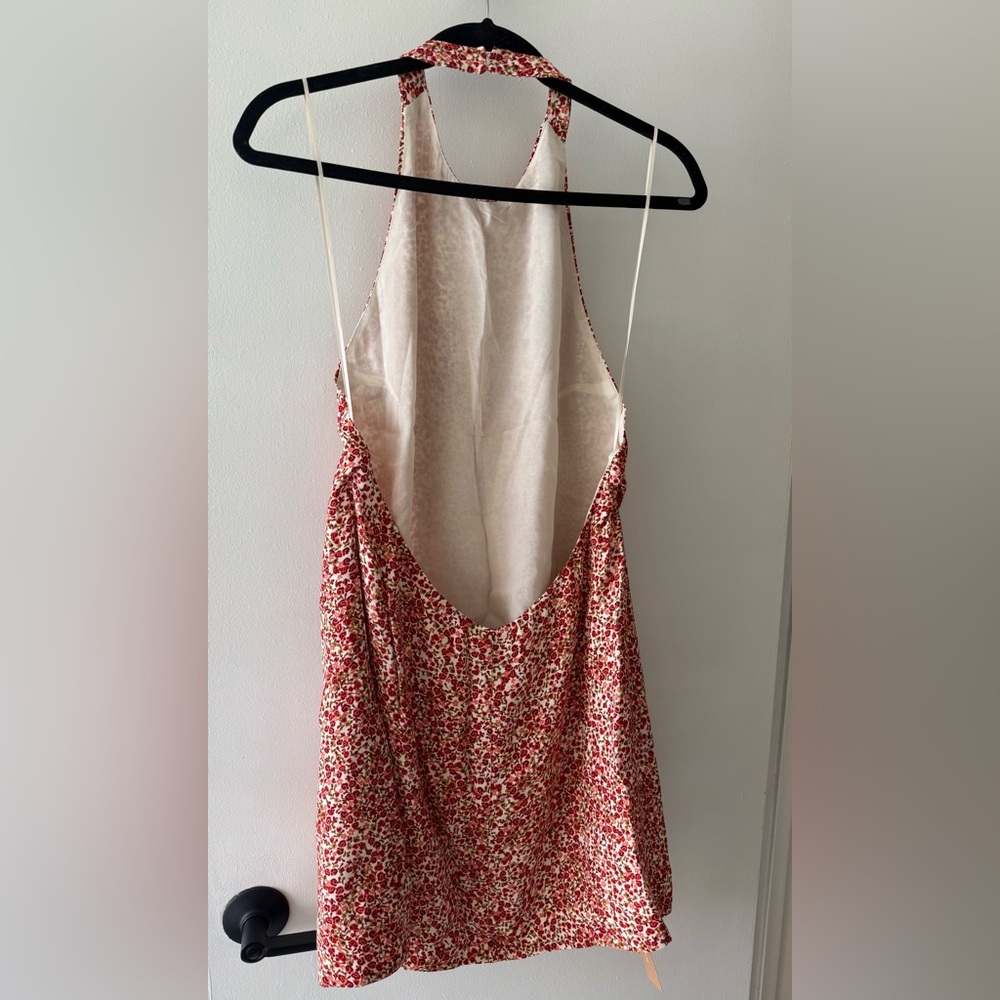 Reformation Red Floral Mini Dress - Picture 6 of 9